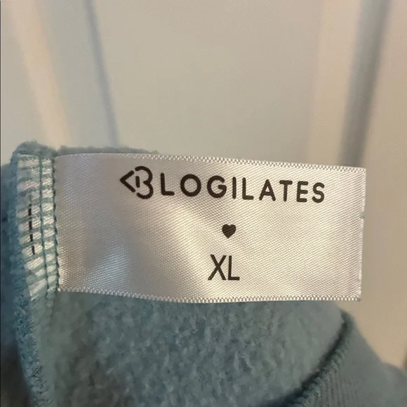 Blogilates Blue Dance Studio Off The Shoulder Top - Picture 2 of 3